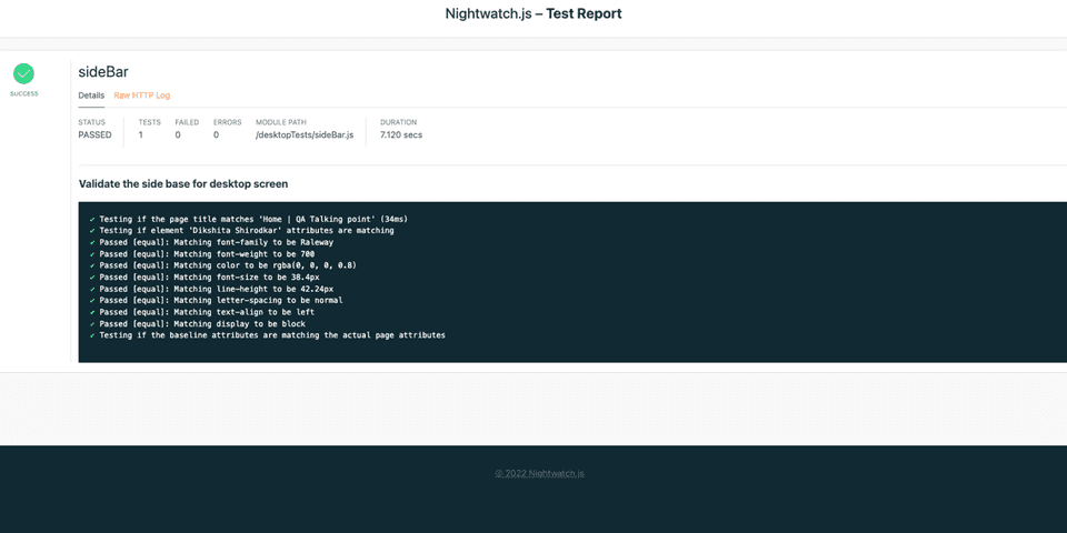 nightwatchReport